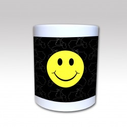 Taza Cerámica "Acid House Vespas" fondo Negro