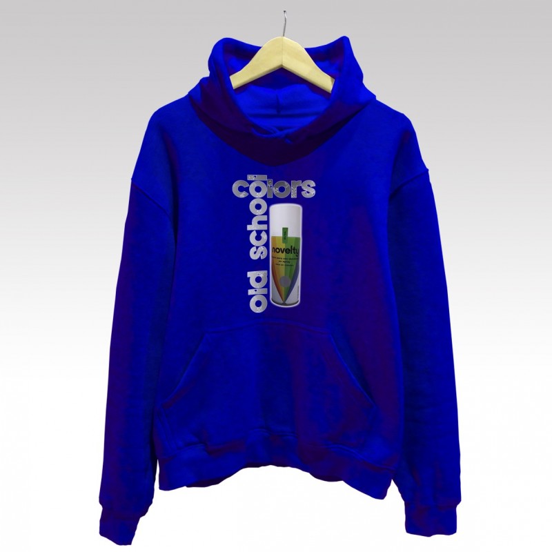 Sudadera "Colors Old School" y Novelty en spray de StrikeDos con capucha.